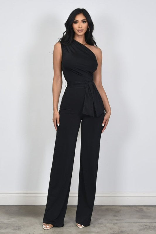One Shoulder Jumpsuit