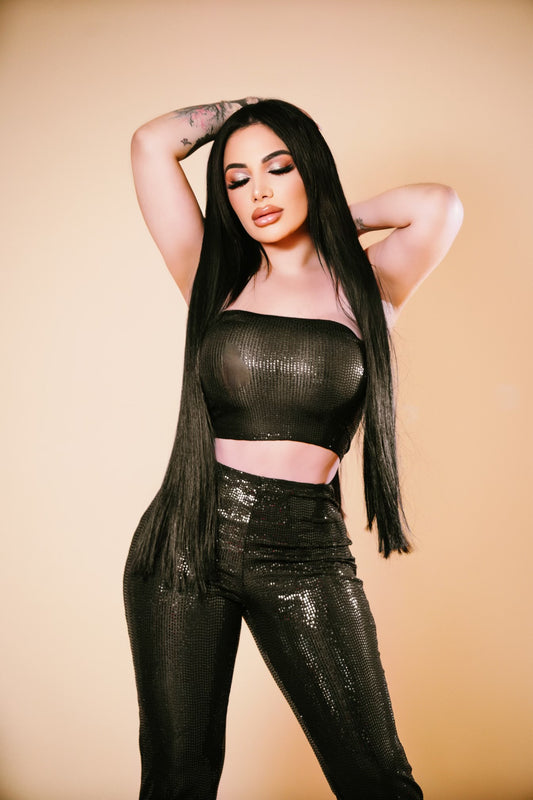 Snake Print Two Piece